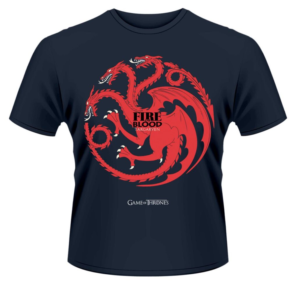 Game of Thrones T-Shirt Fire and Blood size L ~ Spinze.nl