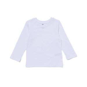 HEMA Kinder T-shirts - Biologisch Katoen - 2 Stuks Wit (wit) ~ Spinze.nl