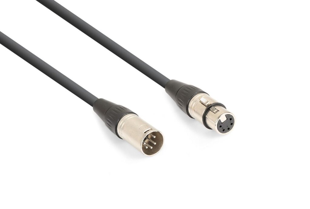 PD Connex DMX kabel 5-pin XLR Male - 5-pin XLR Female 6m ~ Spinze.nl
