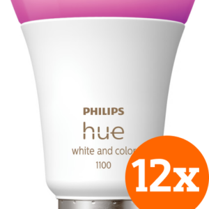 Philips Hue White and Color E27 1100lm 12-pack ~ Spinze.nl