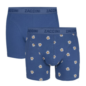 Zaccini Boxershorts Eggs 2-pack Blauw-XL ~ Spinze.nl