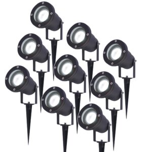 HOFTRONIC™ 9x LED Prikspot zwart Sydney aluminium 5W 6000K IP65 Voor buitengebruik ~ Spinze.nl